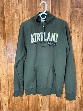 Artisans Apparel Kirtland College Dark Green Half-Zip Sweatshirt